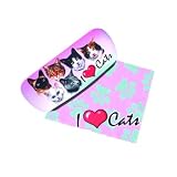 I Love Cats Eye Glasses Case & Lens Cloth
