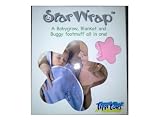 Tippitoes Star Wrap -Babygrow, Blanket & buggy footmuff in One! (PINK) RRP £19.99