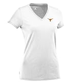 NCAA Women's Texas Longhorns Dream V-Neck Tee (White, X-Large)