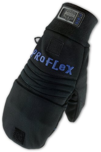 Best Price ProFlex 816 Thermal Flip-Top Glove, Black, X-Large
