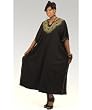 Gold Embroidered Caftan Kaftan with Matching Headwrap - Available in Several Colors