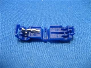 Blue 16-14 Gauge Made In the USA 952 T Tap Connectors 100 pieces.