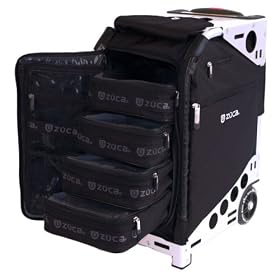 Zuca Pro Artist Case Black on Silver Full Set with Insert Bag, Silver Frame, 4 Utility Pouches, one Standard Packing Pouch, and a Ballistic Nylon Travel Cover