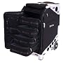 Zuca Pro Artist Case Black on Silver Full Set with Insert Bag, Silver Frame, 4 Utility Pouches, one Standard Packing Pouch, and a Ballistic Nylon Travel Cover