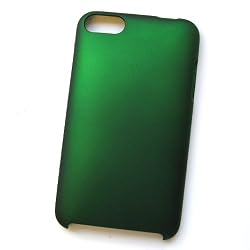 Apple iPod Touch 2nd & 3rd Generation Rubberized Back-style Hard Case Protective Cover Green