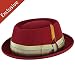 Bollman Hat Company Men Jerry K. Porkpie - Exclusive Collegiate Red M