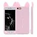 iPhone 6S Plus Case, MC Fashion KoKo Cat Cute 3D Cat Kitty Ears Protective Silicone Phone Case for iPhone 6S Plus & iPhone 6 Plus (Pink)