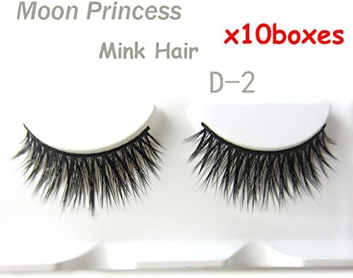 D-2 10 boxes/lot Wholesale 100% Real Mink Natural Cross Soft False eyelashes fake eye lashes makeup