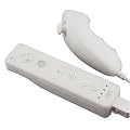 Easy Slip-On Silicone Skin Case for Nintendo Wii Remote Control & Nunchuk, Transparent