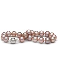 AAA Quality, 8.0-9.0 mm, 7.5-inch, Pink/Peach Freshwater Pearl Bracelet