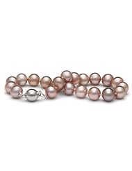 AA+ Quality, 8.0-9.0 mm, 7.5-inch, Pink/Peach Freshwater Pearl Bracelet