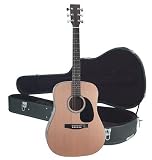 Maxam 40 inch Acoustic Guitar With Case Strap