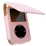 Eforcity Pink Synthetic Leather Case w/ Strap for Apple iPod Video 60GB / 80GB / iPod Classic