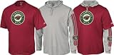 Minnesota Wild -Red/Grey- Hoodie Tee Combo