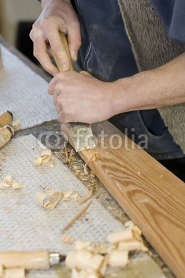 Wallmonkeys Peel and Stick Wall Decals - Young Joiner Making Furniture in His Manufactory - 18