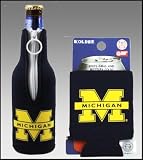 SET OF 2 MICHIGAN WOLVERINES CAN & BOTTLE KOOZIE COOLER