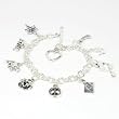 Sterling Silver 9-Charm Bracelet
