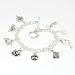 Sterling Silver 9-Charm Bracelet