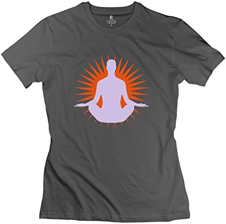 DeepHeather O-Neck Buddha Yoga T Shirts For Women