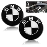 1986-1992 BMW E30 3-Series M3 Black Hood - Trunk 82mm Emblems Set by BMW