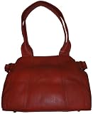 Women's Tignanello Purse Handbag Royal Rings Leather Satchel Rust
