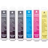 6 Pack (3 Black / 1 Cyan / 1 Magenta / 1 Yellow) - LC970 Compatibles by GFS