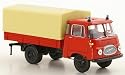 Robur LO 2500 PP, Feuerwehr, Modellauto, Fertigmodell, Brekina 1:87