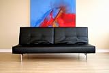 Cecile Convertible Sofa - Black (Large)