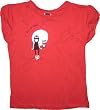 Emily the Strange juniors Whoooo Cares Owl Red T-Shirt