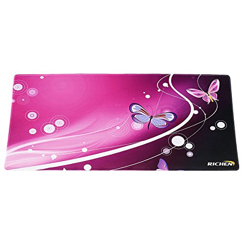 RICHEN Large Gaming Mouse Pad Mat, Office Mouse Pad Extra Large Size, Waterproof Material Extended XXL Size Mouse Mat Pad, Non-slippery Rubber Base ,35.4