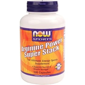 Now Foods Arginine Power Super Stack, 120 Caps