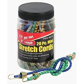 Set of 20, 10 Mini Stretch Cords by 