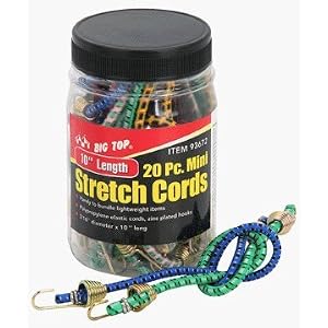 Set of 20, 10 Mini Stretch Cords by 