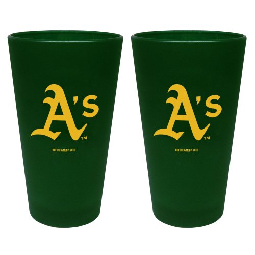 MLB Oakland Athletics 2 Pack Colored Frosted Pints