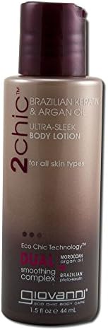 Giovanni Organic Cosmetics Brazilian Keratin &amp; Argan Oil Ultra Sleek Body Lotion