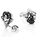 Vintage Dragon Claw Mens Stud Earrings Stainless Steel, Color Silver Black