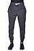 Mens Active Basic Urban Harem Slim Fit Elastic Fleece Jogger Pants (Large, Charcoal)
