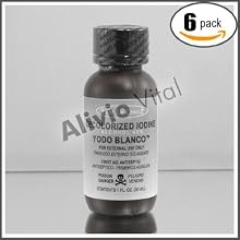 6pk - Decolorized Iodine - White Iodine - Yodo Blanco