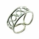 Chain of Circles Sterling Silver Toe Ring