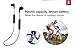 StarryBay Ultra Lightweight Bluetooth Headphones - L06 Bluetooth V4.1 Sweatproof Magnet Stereo Earbuds for Handsfree Sports Headset for iPhone and Android (red-black )