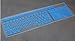 CaseBuy® Standard Size Silicone Gel Fullsize Keypad Keyboard Cover Protector Skin for PC Computer Desktop (Semi-Blue)