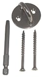 WOSS Gear, 100% Stainless Steel Anchor Mount Set using Rounded Eye Pad - 500 pound working weight