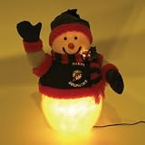 Miami Dolphins 16 Fiber Optic Snowman - NFL Football