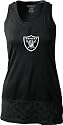 Oakland Raiders Women's Black Frosted Logo Winner Tank