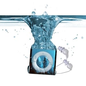 Underwater Audio Waterproof iPod Swimbuds Bundle (Blue)