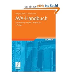 AVA-Handbuch: Ausschreibung - Vergabe -  Abrechnung
