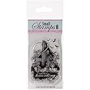 Hot Off The Press Haunted House Acrylic Stamps Sheet, 2" by 3"