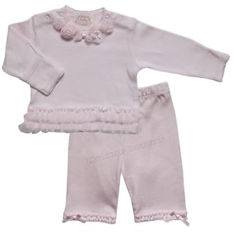 Biscotti Organza Roses Collection Top And Pant Set
