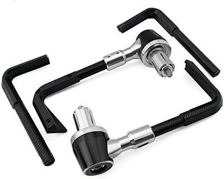 Motorcycle 2PCS 7/8"Led Light Handlebar Brush Hand Guard Brake Clutch Lever Protector Motocross Hand Guard Front Adjustable Black Fit For HONDA VTR250W/W2/Y 1998-1999 F18/H626