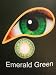 Emerald Green Dress MesmerEyez Blendz 3 Month Wear Contact Lenses With Free 60ml Multi Purpose Solution & Free Lense Case - Emerald Green